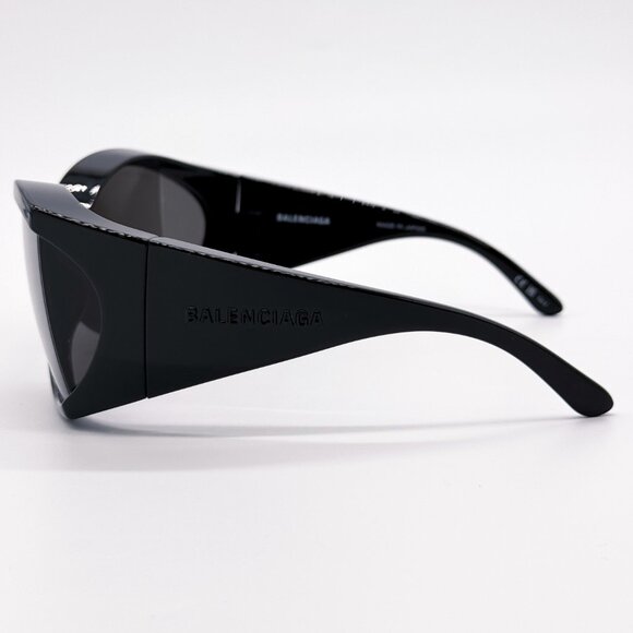 NEW BALENCIAGA BB0154S 001 UNISEX SUNGLASSES BALENCIAGA GOOGLES EYEWEAR - Picture 8 of 11